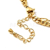 Ion Plating(IP) 304 Stainless Steel Chain Multi-strand Bracelet with Heart and Clover BJEW-P272-03G-4