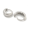 Thick Brass Hoop Earrings EJEW-L211-011M-P-2