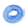 Gradient Color Baking Paint Glass Bead Strands X-DGLA-A039-T2mm-A020-2