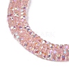 Electroplate Glass Beads Strands GLAA-Q105-03B-3