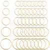 100pcs 5 Styles Brass Linking Rings KK-SP0002-19-1