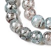 Drawbench Crackle Glass Beads Strands GLAA-N006-8mm-02-3