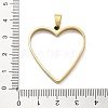 304 Stainless Steel Open Back Bezel Pendants STAS-Z091-05G-09-3