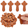 20Pcs Wooden Cross Wall Ornaments AJEW-GA0007-36-1