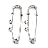 304 Stainless Steel Safety Pins Brooch Findings STAS-K252-05A-P-1