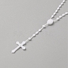 Plastic Rosary Bead Necklaces NJEW-WH0024-05E-2