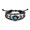 Imitation Leather Triple Layer Multi-strand Bracelets FS-WGC42D3-08-1
