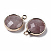 Natural Strawberry Quartz Charms G-Q998-026G-3
