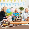 5-Tier Wood Organizer Display Riser Holder for Cupcake ODIS-WH0099-202-5