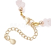 3Pcs Natural Rose Quartz & Amethyst & White Moonstone Chip Beaded Bracelets for Women BJEW-JB12309-5
