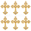 6Pcs Alloy Big Gothic Pendants ALRI-UN0001-05-1