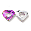Electroplated Glass Pendants EGLA-O008-01C-2