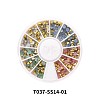 240Pcs 4 Colors Pointed Back Resin Rhinestone Cabochons MRMJ-T037-SS14-01-2