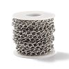 Tarnish Resistant 304 Stainless Steel Curb Chains CHS-E005-01P-3