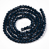 Opaque Solid Color Imitation Jade Glass Beads Strands EGLA-A039-P2mm-D09-3