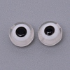 Flat Round Evil Eye Resin Beads RESI-WH0012-10A-1