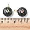 Natural Moss Agate Pendants G-I391-01G-07-3