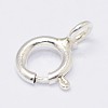 925 Sterling Silver Spring Ring Clasps STER-K025-01S-2