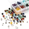 280Pcs 8 Styles 8mm Gemstone Beads Chakra Yoga Healing Stone Kits G-LS0001-02B-3