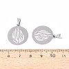 201 Stainless Steel Pendants STAS-T073-36P-3