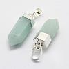 Natural Gemstone Pointed Pendants G-G720-10-3