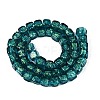 Handmade Foil Glass Beads Strands FOIL-Q002-04D-2