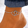 Brass Crystal Rhinestone Tennis Anklets for Wome FS-WGAF92D-03-1