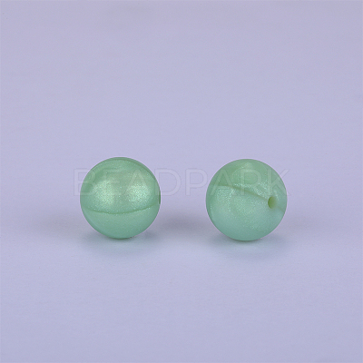 Round Silicone Focal Beads SI-JX0046A-121-1