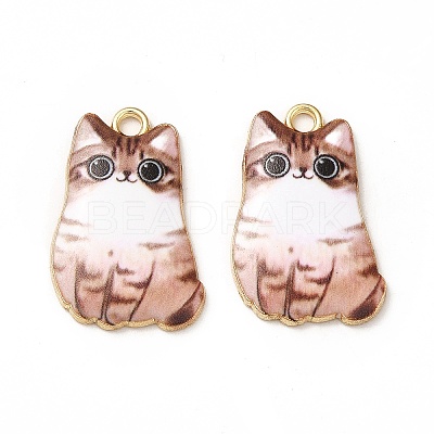 Alloy Enamel Pendants ENAM-M046-12G-C-1