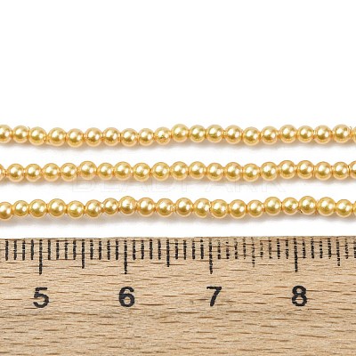 Electroplated Shell Pearl Beads Strands BSHE-G041-2mm-01-1