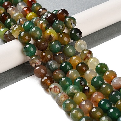 Natural Agate Beads Strands G-M437-B01-01B-1