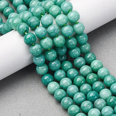 Ombre Effect Dyed Glass Beads Strands X-GLAA-T031-01O-09-1