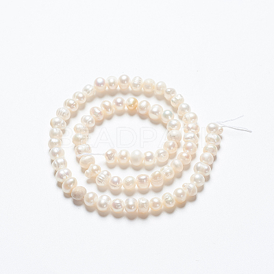 Natural Cultured Freshwater Pearl Beads Strands PEAR-L001-F-08-1
