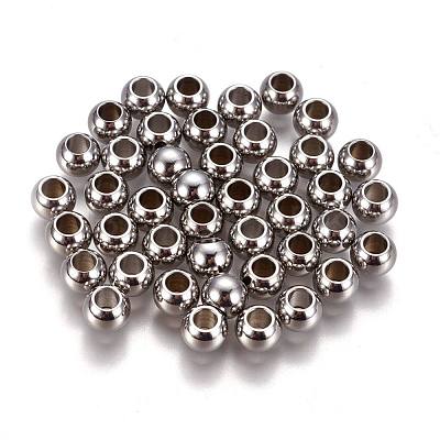 Tarnish Resistant 304 Stainless Steel Spacer Beads X-STAS-L222-42C-P-1