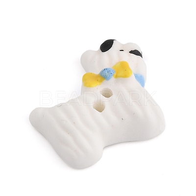 Dog Ceramic Buttons BUTT-I018-01E-01-1