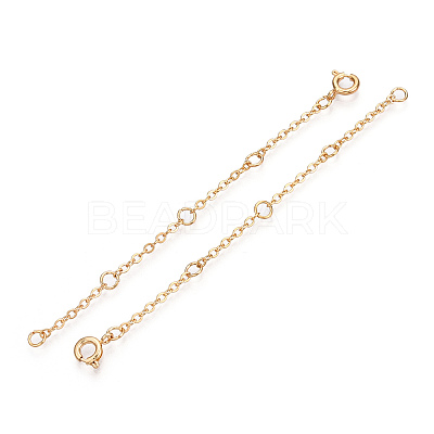 Brass Cable Chain Chain Extender KK-ZX024-36G-D-1