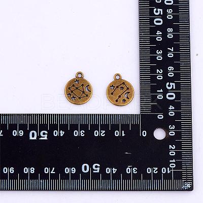 84 Pieces Zodiac Sign Charm Pendants 12 Constellation Charm Pendant Alloy Charm for Jewelry Necklace Earring Making Crafts JX557C-1