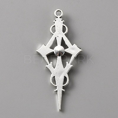 Siam Rhinestone Cross Pendant with Red Enamel ENAM-WH0001-06AS-04-1