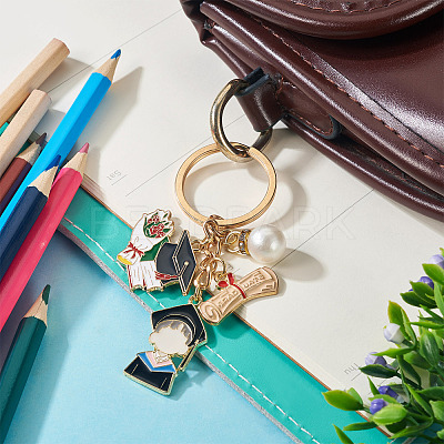 Acrylic & Alloy Enamel Keychain KEYC-TAC00054-1