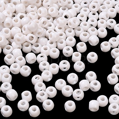 Opaque Acrylic Beads OACR-P032-10B-01-1