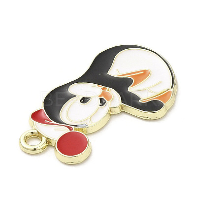 Light Gold Plated Alloy Enamel Pendants LS-ENAM-L041-06C-1