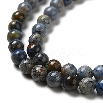 Natural Dumortierite Quartz Beads Strands G-H298-A06-03-1