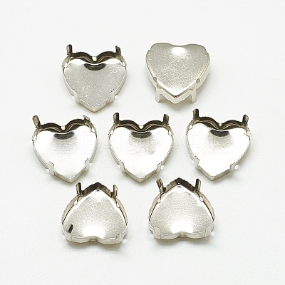 Non-Tarnish 201 Stainless Steel Sew on Prong Settings STAS-T032-06-12mm-1