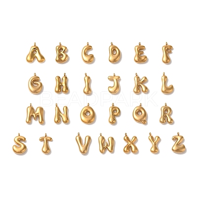 26Pcs Ion Plating(IP) 304 Stainless Steel Pendants STAS-M017-08G-M-1