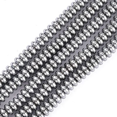 Non-Magnetic Synthetic Hematite Beads Strands X-G-C124-4x2mm-2-1