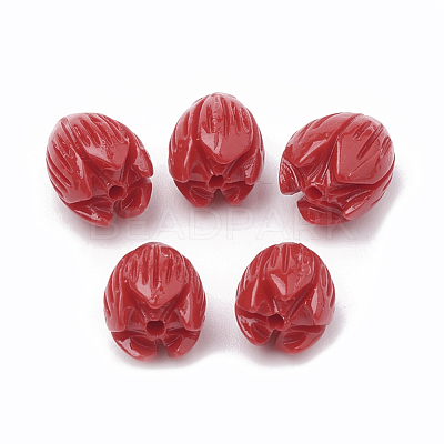 Dyed Synthetic Coral Beads CORA-N002-A-04E-1