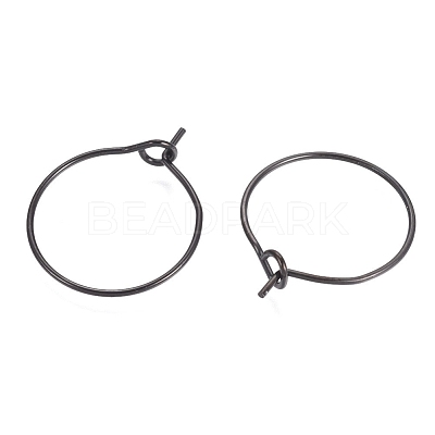 316L Surgical Stainless Steel Hoop Earring Findings STAS-G130-03B-16MM-1