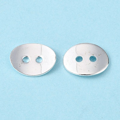 Brass Button Clasps KK-G080-S-1