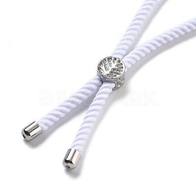 Twisted Nylon Cord Silder Bracelets DIY-B066-03P-23-1