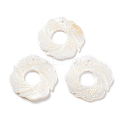 Natural Freshwater Shell Pendants SHEL-D082-03A-1